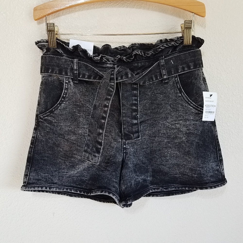 JOE'S JEANS Girls' Gia Regular Fit Belted Denim Shorts
